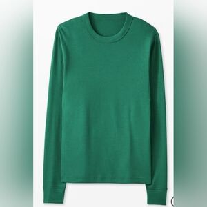 Hanna Andersson Adult Long John Pajama Top - Fir Tree Size XL